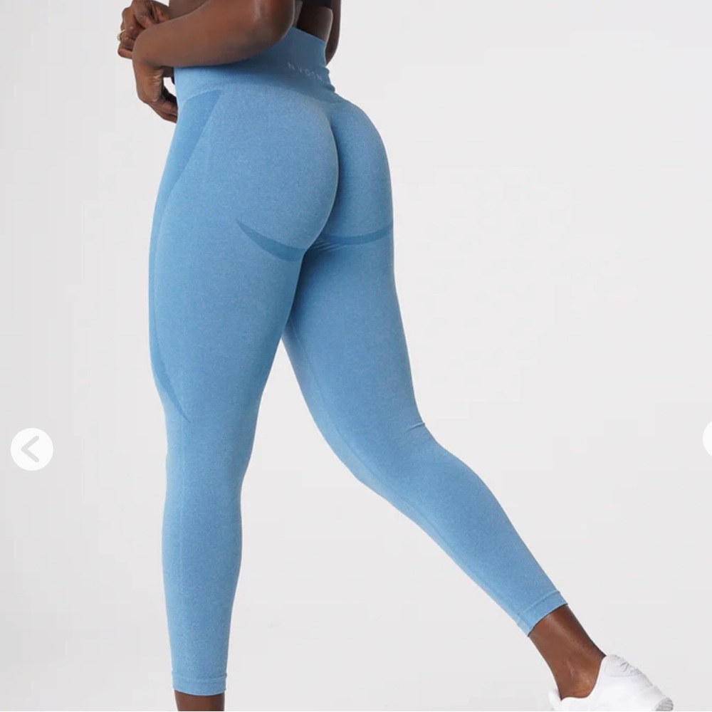 NVGTN Sky Blue Contour Seamless Leggings